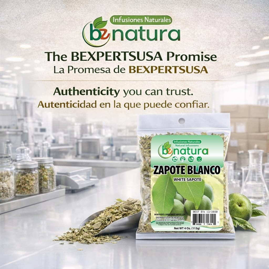 Zapote Blanco Herbal Tea 4 oz- 100% Natural White Sapote Leaves from Mexico