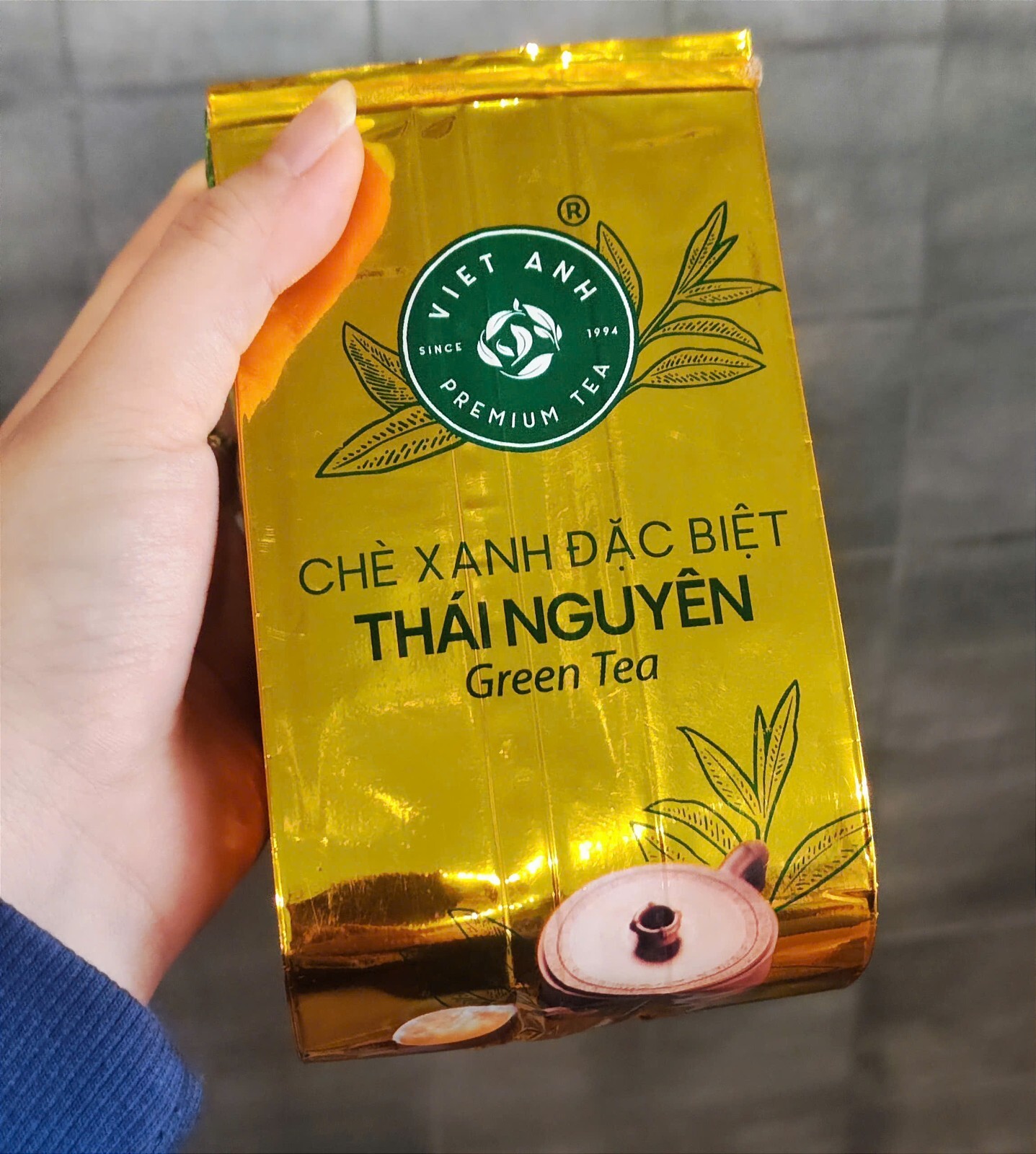 Viet Anh Tea -Thai Nguyen Green Tea Bag 200g High Quality Chè Xanh Đặc Biệt