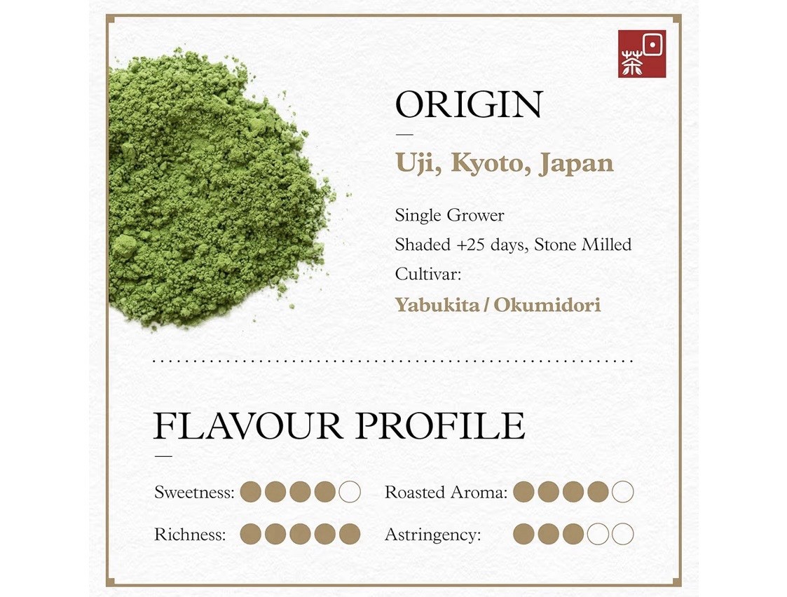 Ocha & Co. Kyoto Uji Matcha Powder Organic Japanese Green Tea 50g 25 Serv