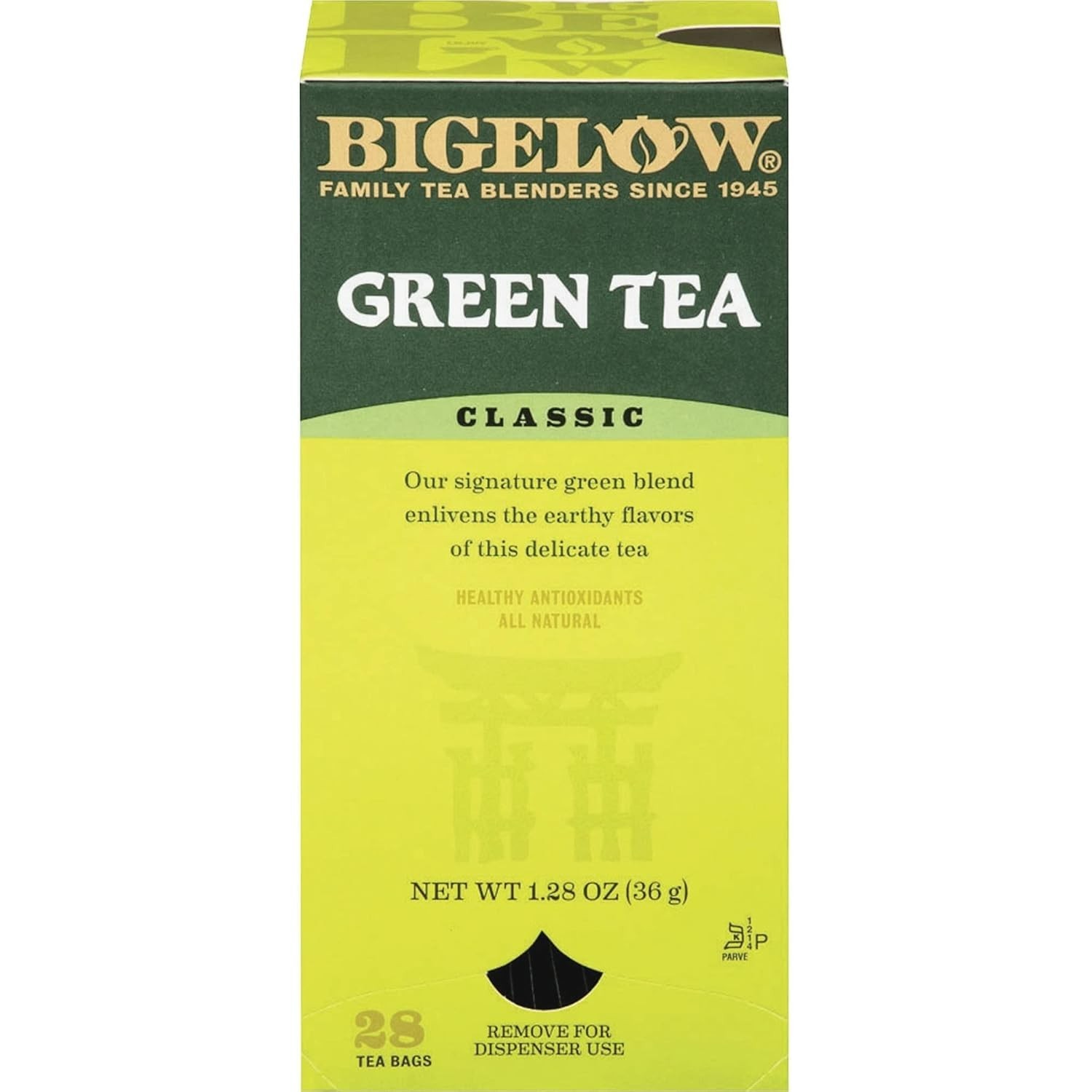28 Count Bigelow Gluten Free Green Tea Bags – Perfect for Relaxation Anytime