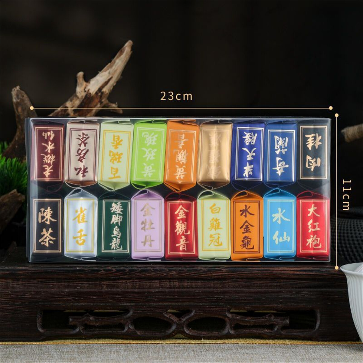 18 Kinds Oolong Tea Rock Tea Rougui Da Hong Pao Tea Shuixian Qilan 144g Box
