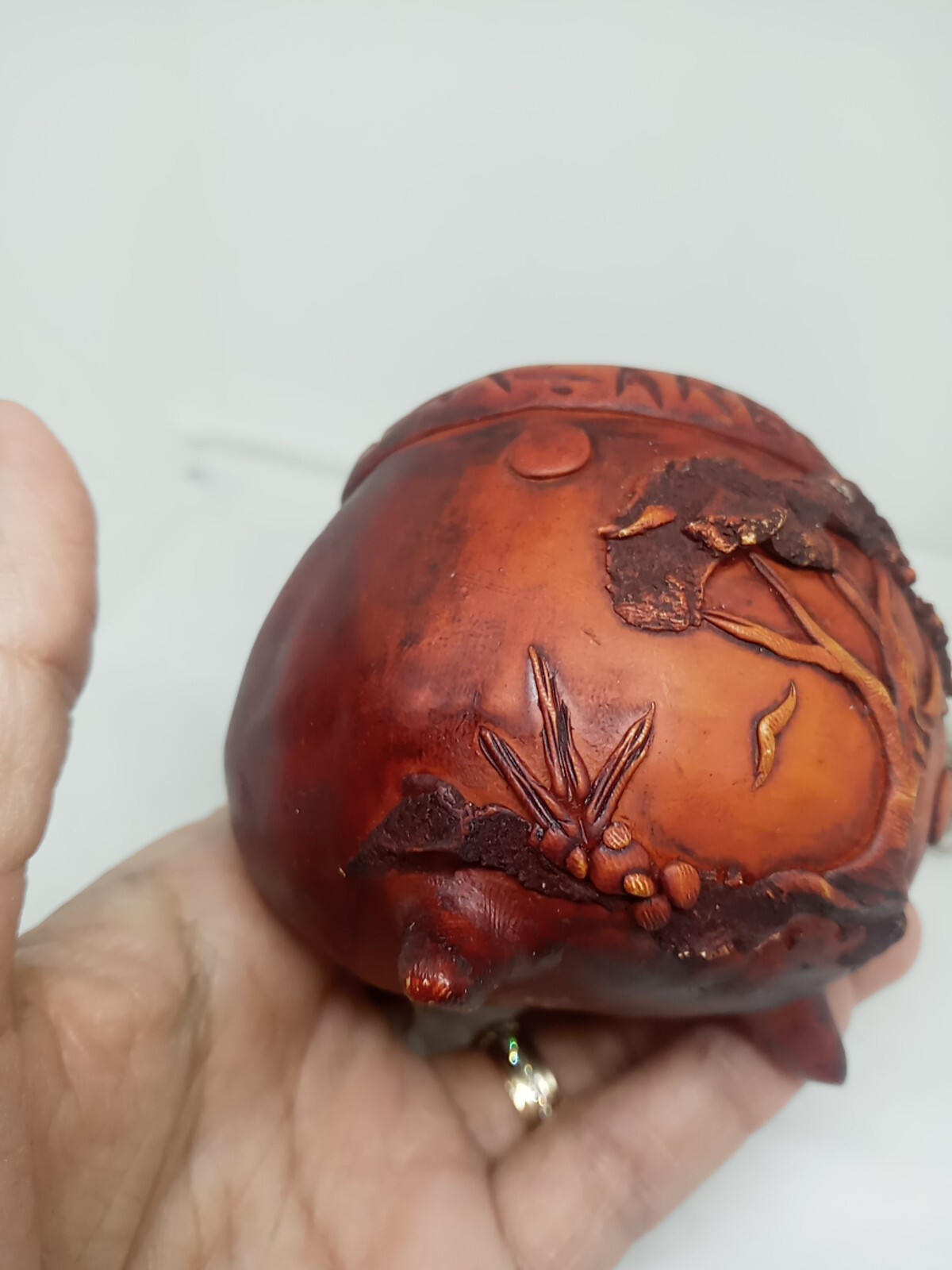 Argentina Unique Hand Made Wooden Yerba Mate Cup & Bombilla W Nature Design.