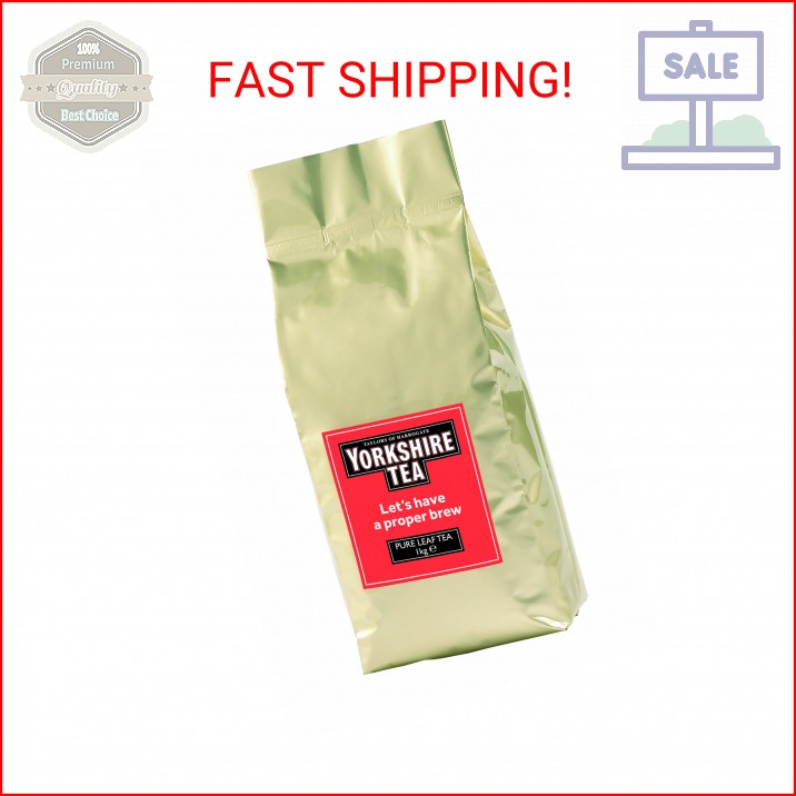 Yorkshire Tea, Red, Black Tea, Loose Leaf, Kilo Bag (35.27 Ounces), Refreshing,
