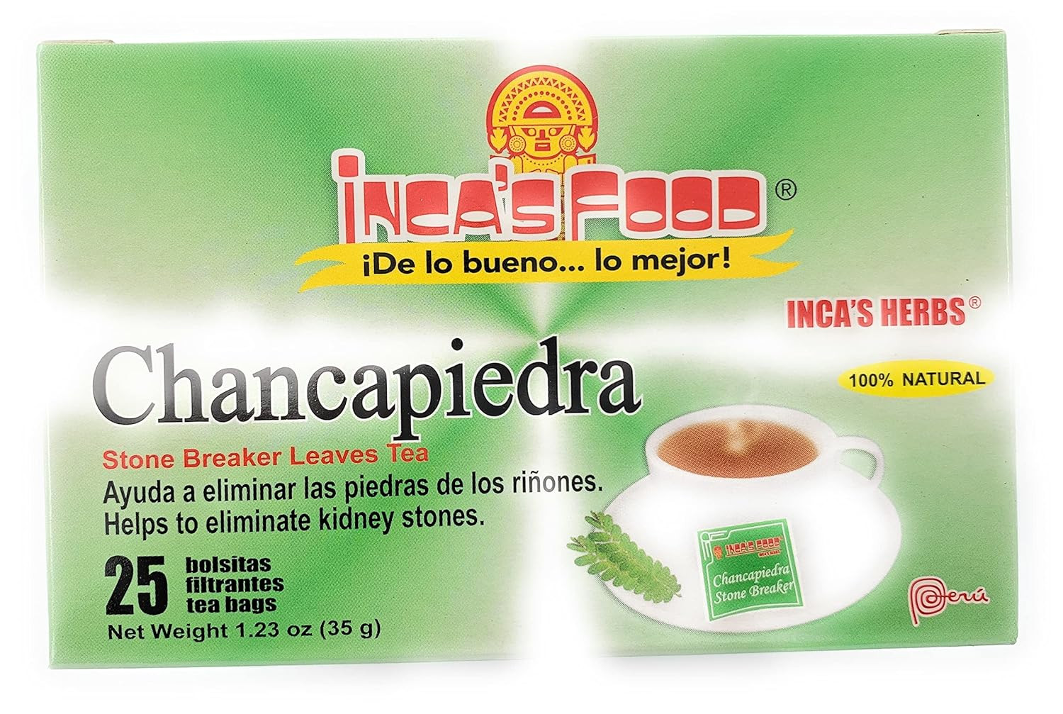 Herb Te Chanca Piedra – Peruvian Stone Breaker Tea Bags (Single Pack – 1.23 Ounc