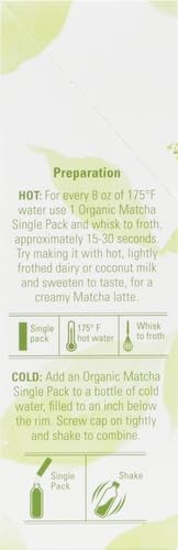 Mighty Leaf Tea, Organic Matcha Green Tea Singles – 1 Box of 12 Single Serve …
