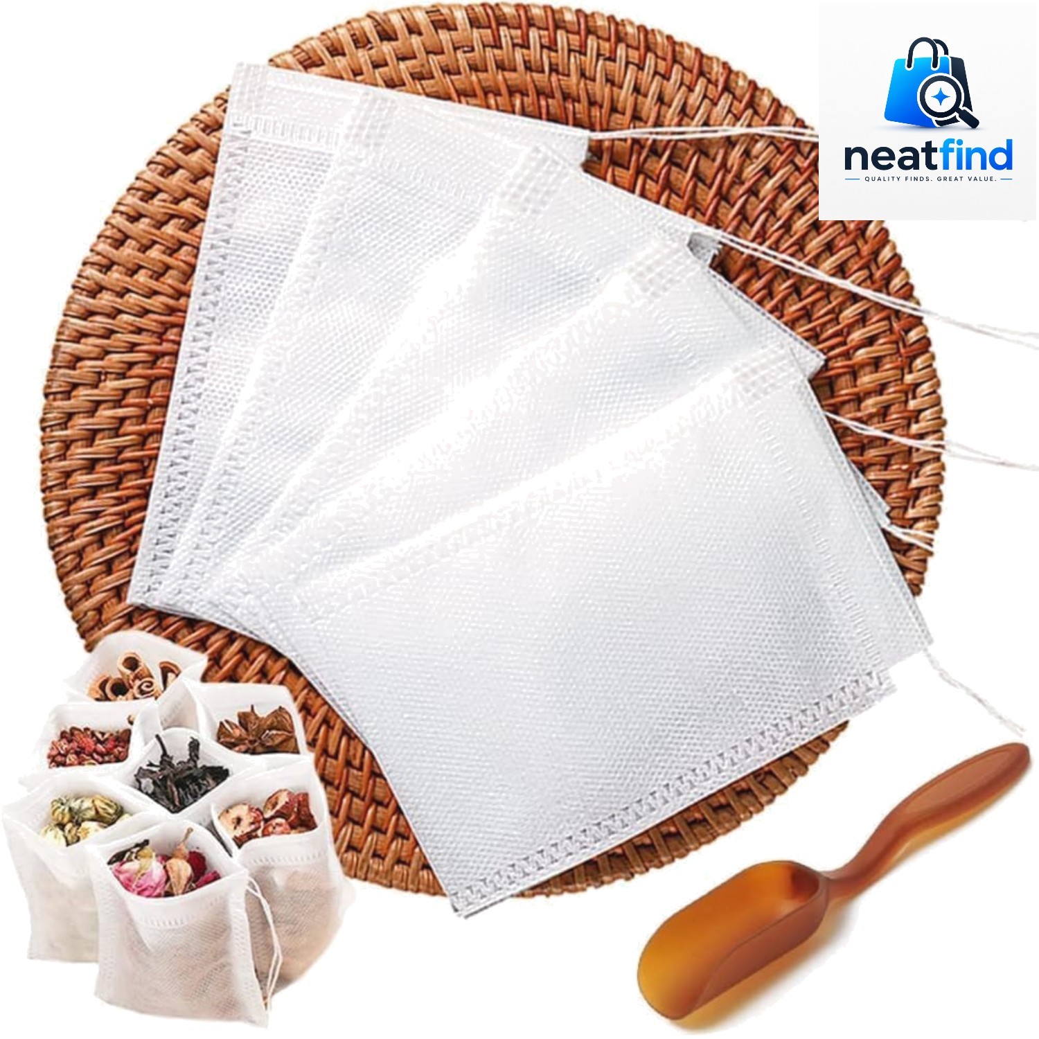 200pcs Disposable Tea Bags for Loose Leaf Tea, Tea Filter Bags with Free Tea …