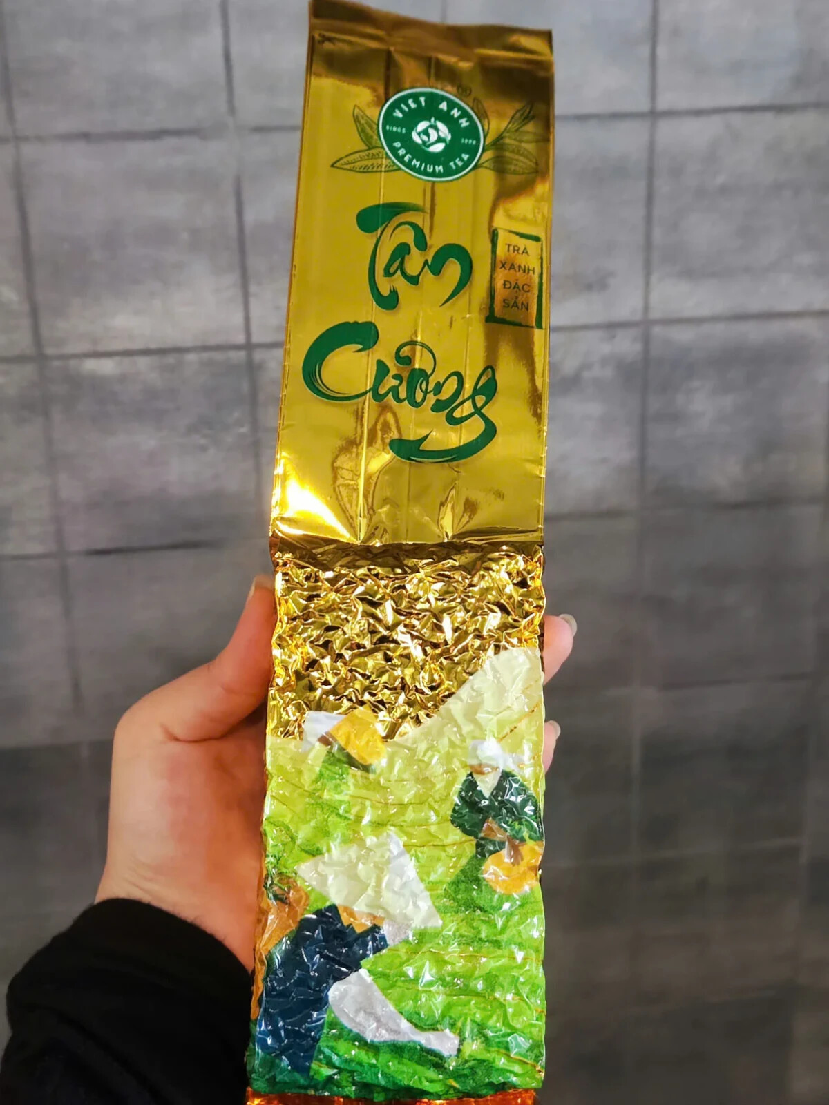 Viet Anh Tea -Tan Cuong Green Tea Bag 150g High Quality Trà Xanh Tân Cương