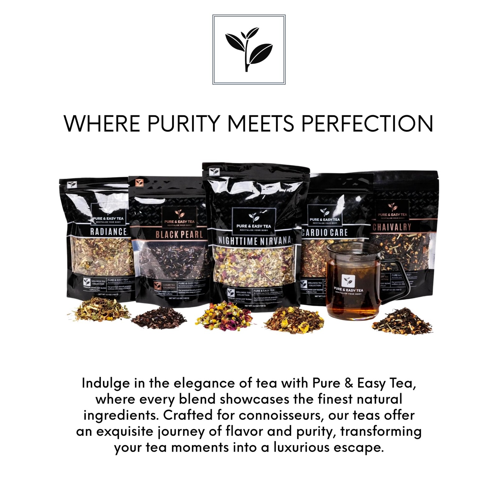 Pure And Easy Tea, Cardio Care, Advanced Heart Circulatory Support Tea, Caff…