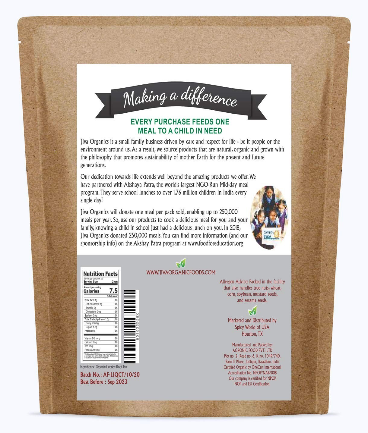 Organic Licorice Root Cut & Sifted Tea – 14 Oz for Natural Wellness