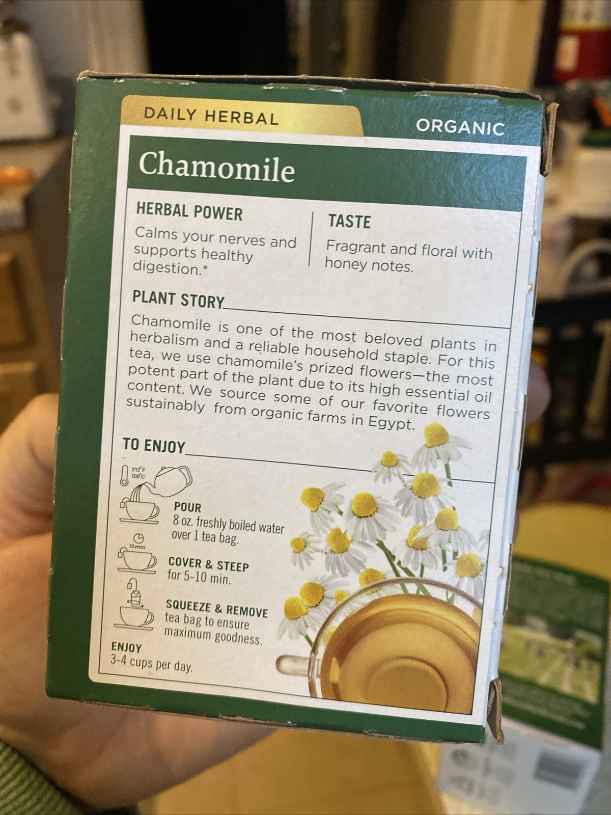 Traditional Medicinals Organic Chamomile Tea, Box of 16 Bags Exp. 9/24, 4 Avail.