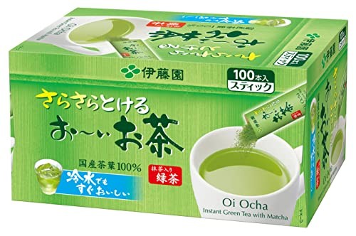 Brand New! – Ito En Oi Ocha Matcha Green Tea Powder Sticks 100 Pack Japan