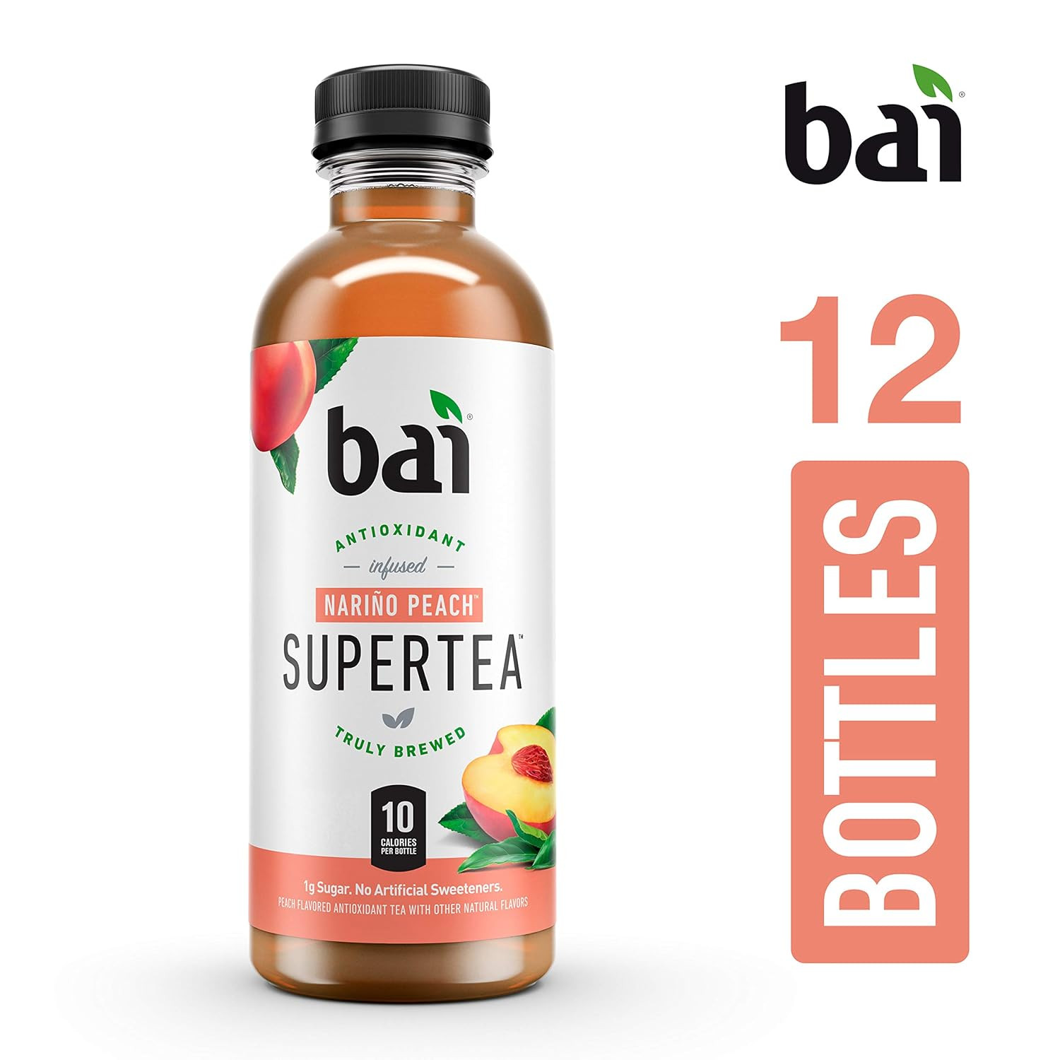 Iced Tea, Narino Peach, Antioxidant Infused Supertea, Crafted with Real Tea (Bla