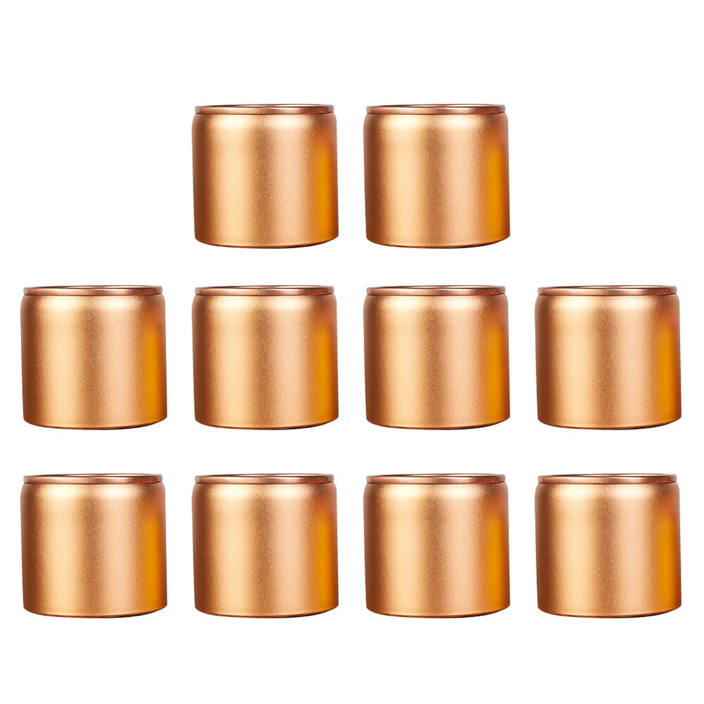 10Pcs Scented Tea Packaging Box Sealed Aluminum Can Candy Storage Jar Canister
