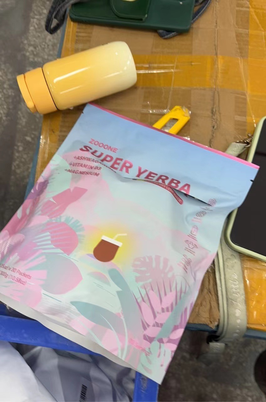 ZOOONE Super Yerba / Yerba Mate Instant Drink Powder/ RASPBERRY LEMONADE Flavor