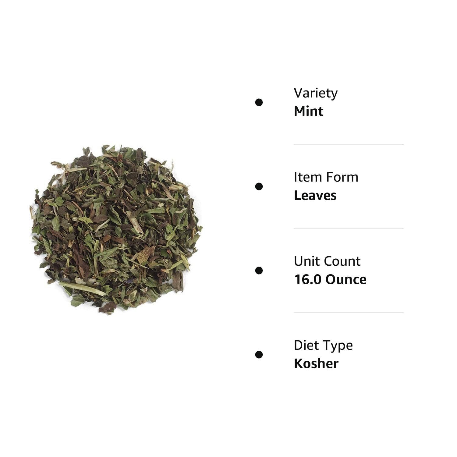 Frontier Co op Cut and Sifted Peppermint Leaf 16 Ounce Non Irradiated Mint Tea