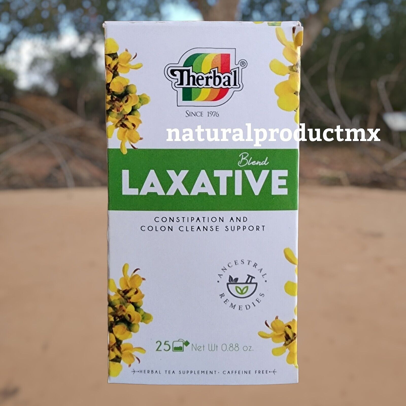 Tea Herbal Laxative Tea ✅ Detox Caffeine Free 25 Tea bags by Therbal