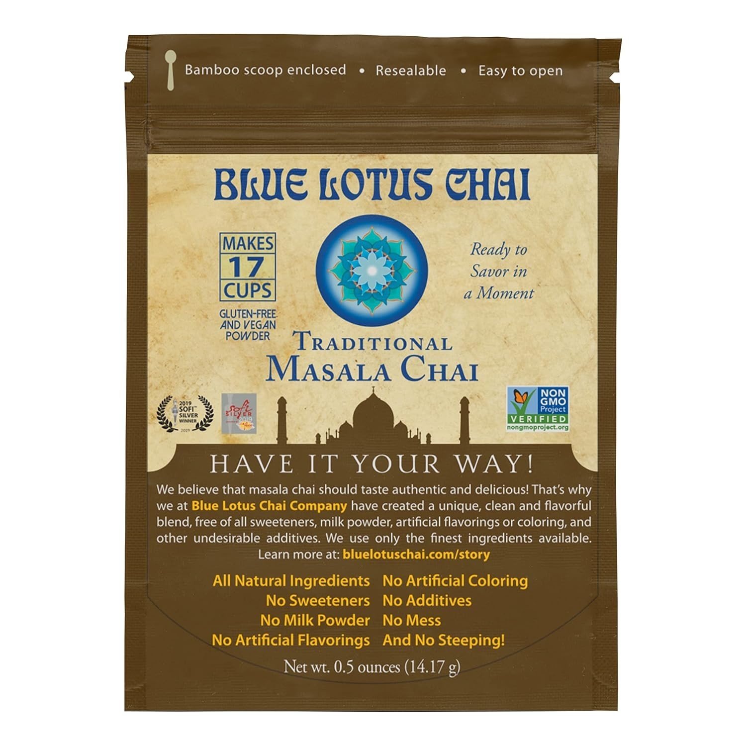 Instant Masala Chai Powder – Makes 17 Cups of Organic Gluten-Free Delight