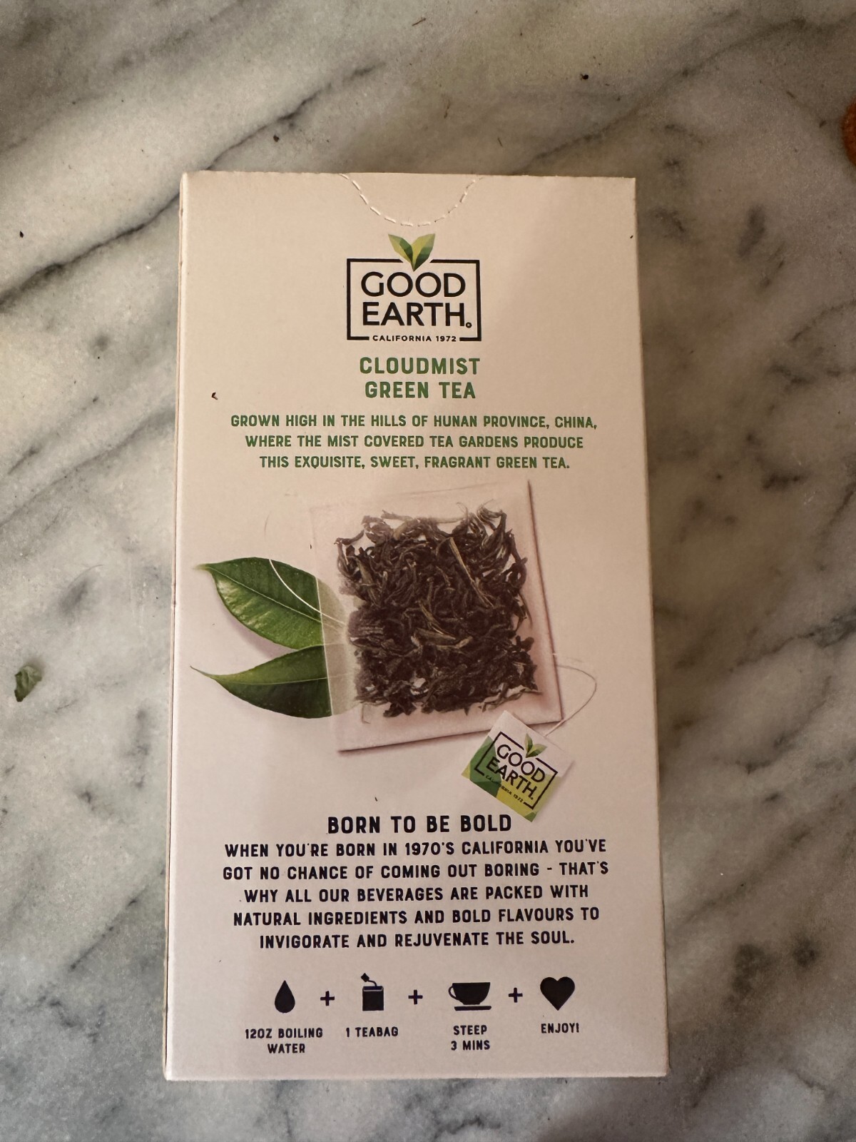 Good Earth Sensorial Blends Cloudmist Green Tea 15 ct x 5 Boxes 75 Bags 7/23