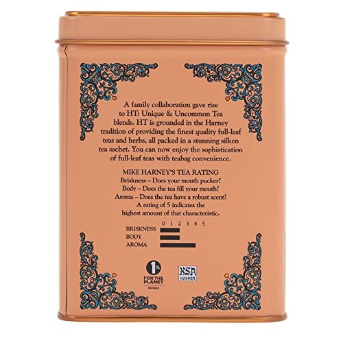 Harney Sons Ginger Peach Black Tea 20 Sachets Fruity and Zesty Blend