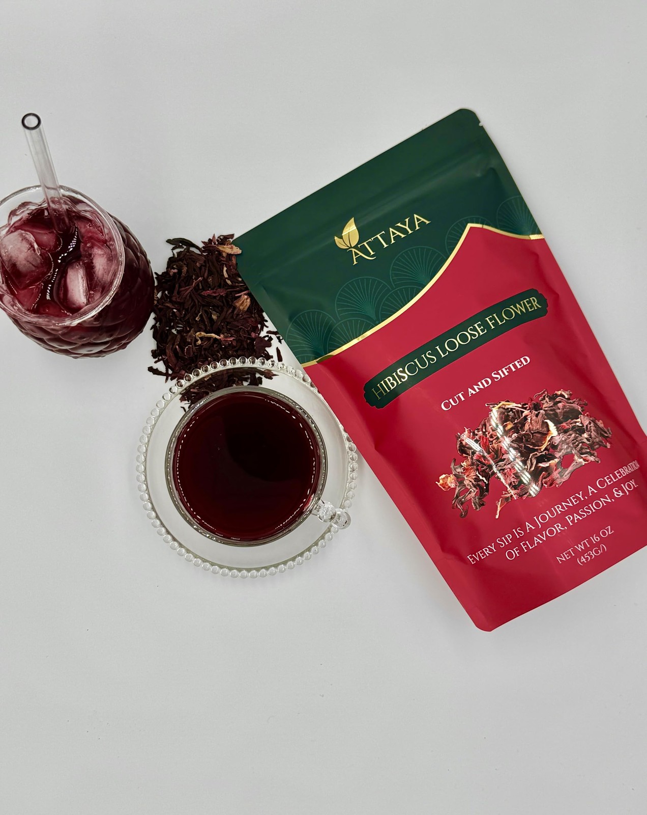 Hibiscus Loose Flowers | Flor de Jamaica | 16oz Flores sueltas de hibisco