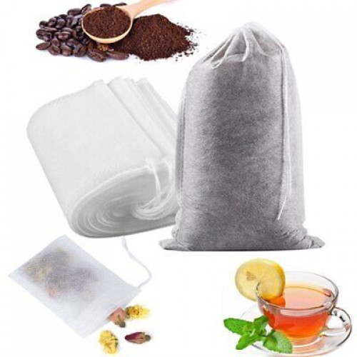 100 Pcs Non-woven Disposable Filter Empty Teabags Herb Loose Tea Bag Multisize