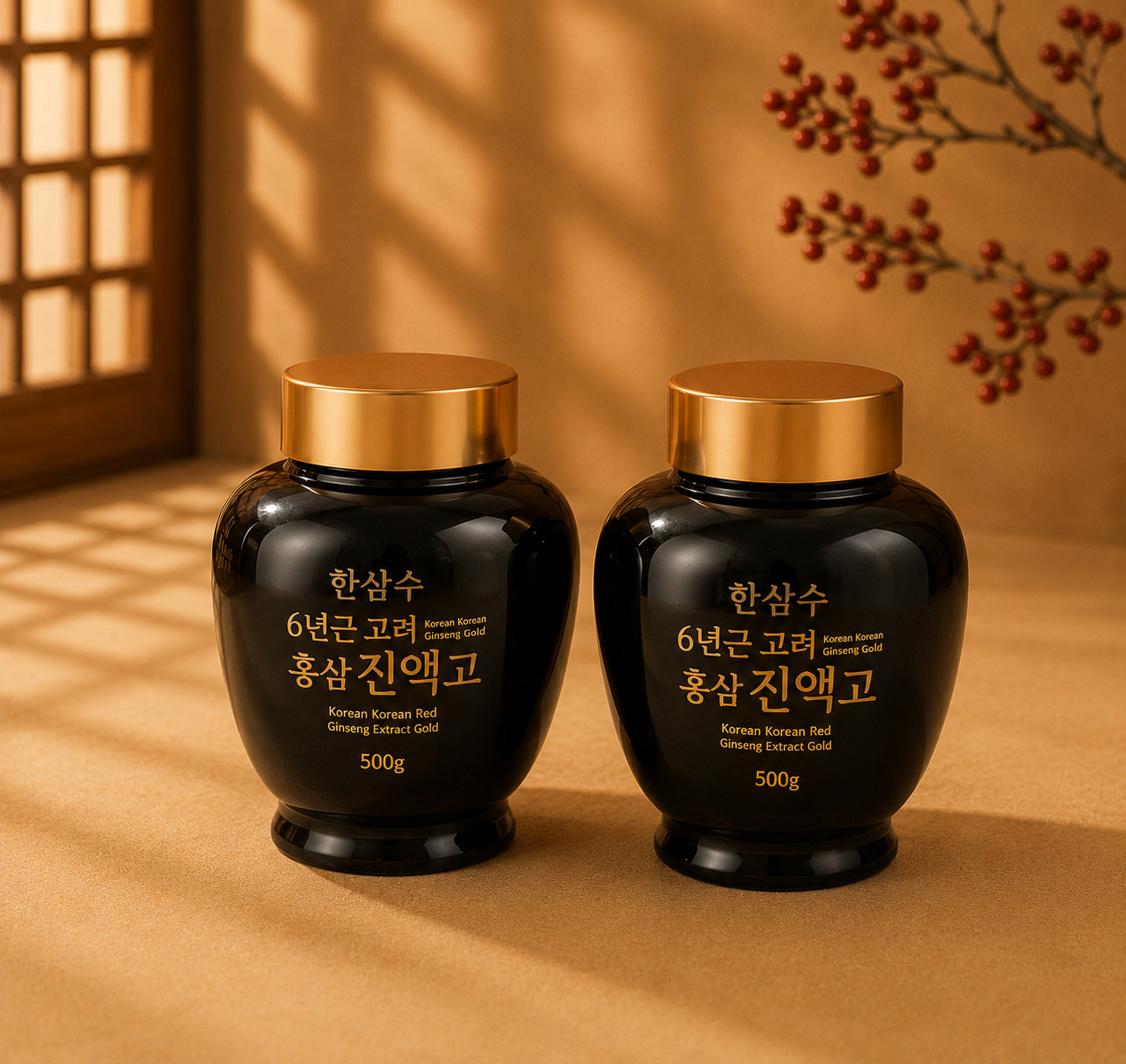 Hansamsu 6 Years Red Ginseng Extract 500g x2 Premium Gift Set Korea