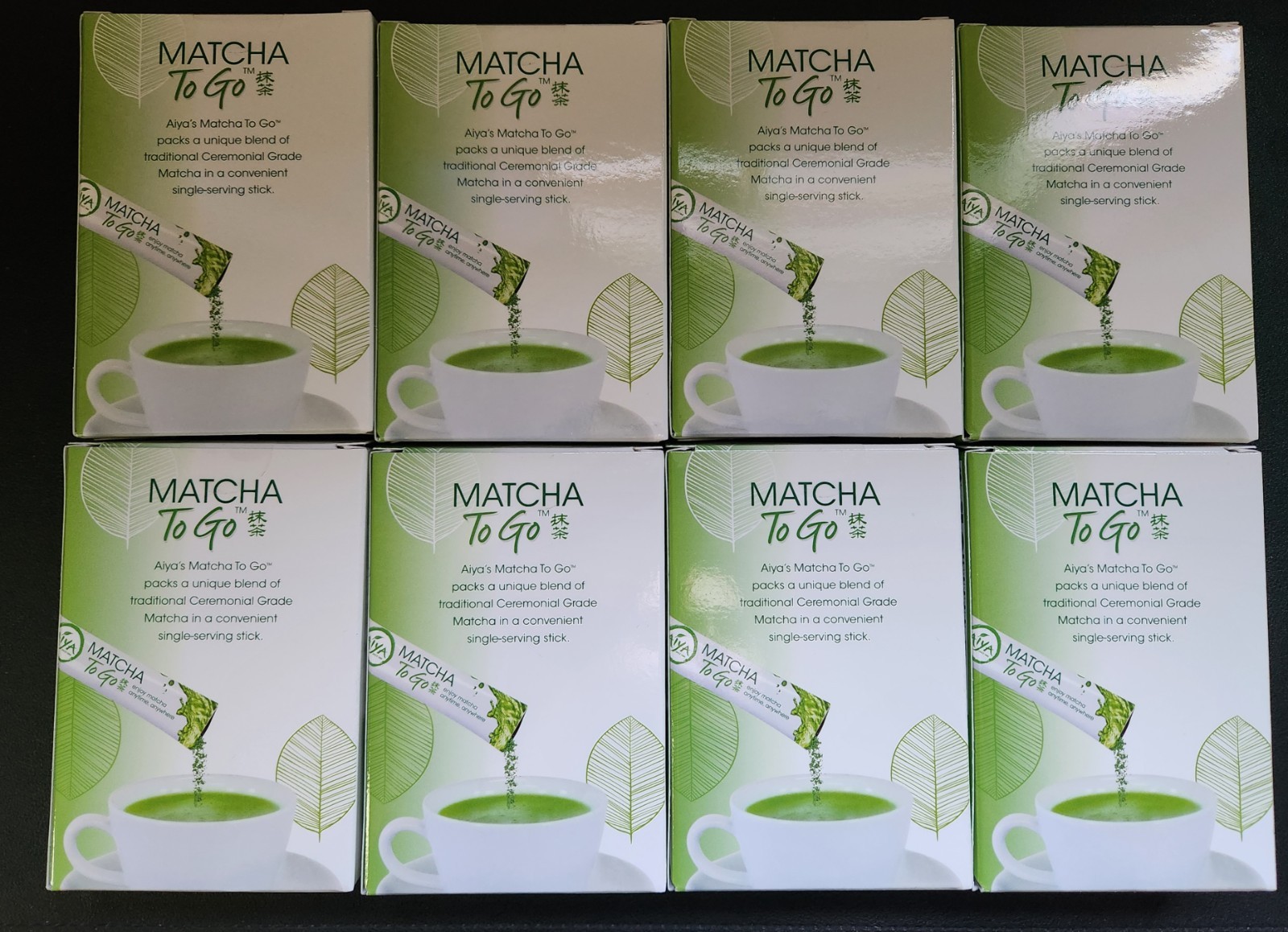 8 Aiya Matcha to Go Sticks 4 G Each / Pack of 10 Japanese Green Tea