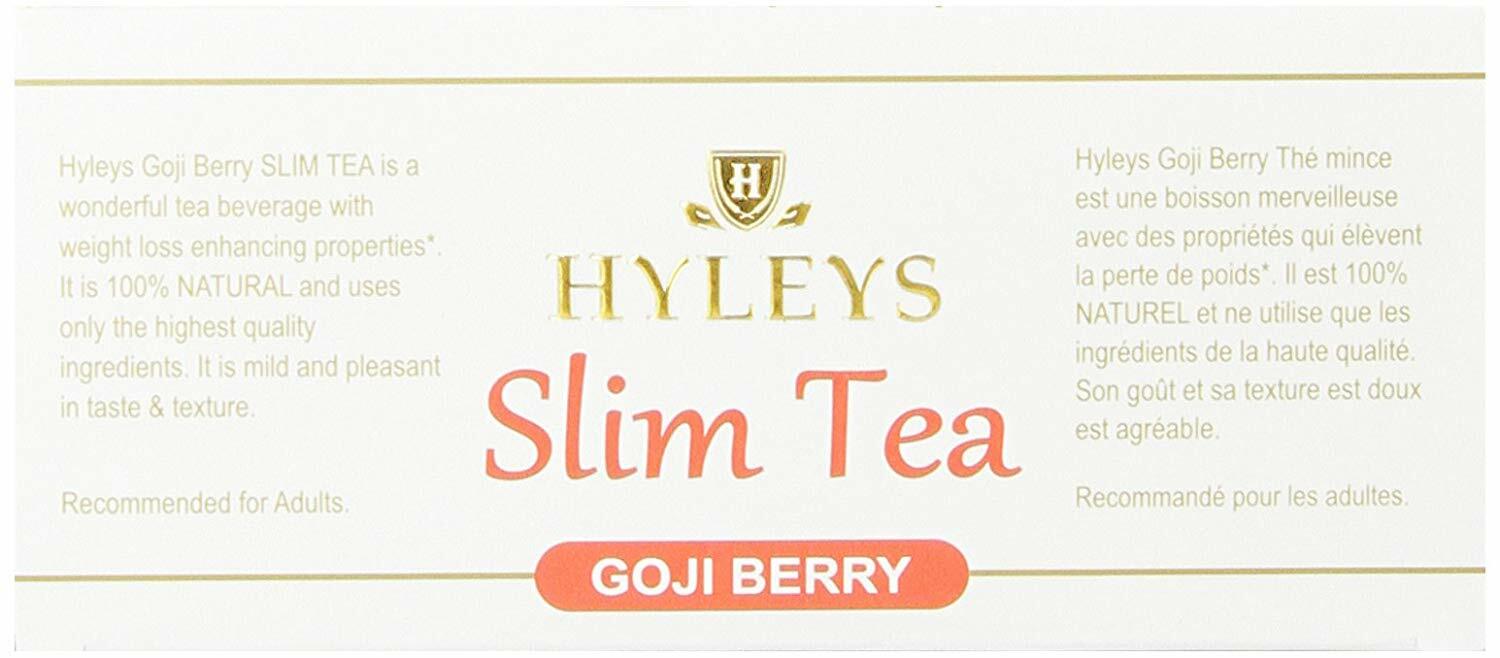 Hyleys Tea Slim Tea, Goji Berry, 1.32 Ounce 25 Tea Bags