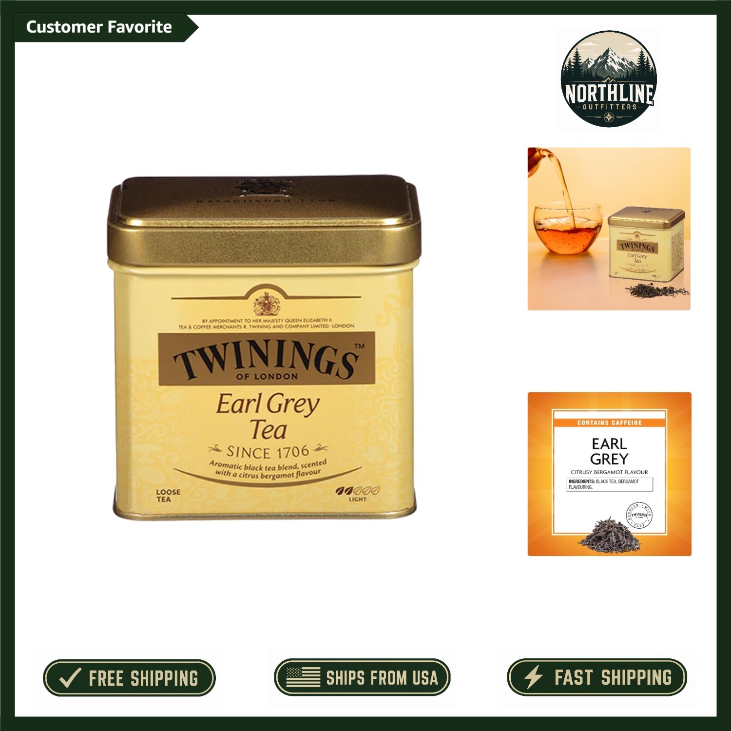 Robust Earl Grey Loose Tea, 7.05 Ounce – A Perfectly Caffeinated Indulgence