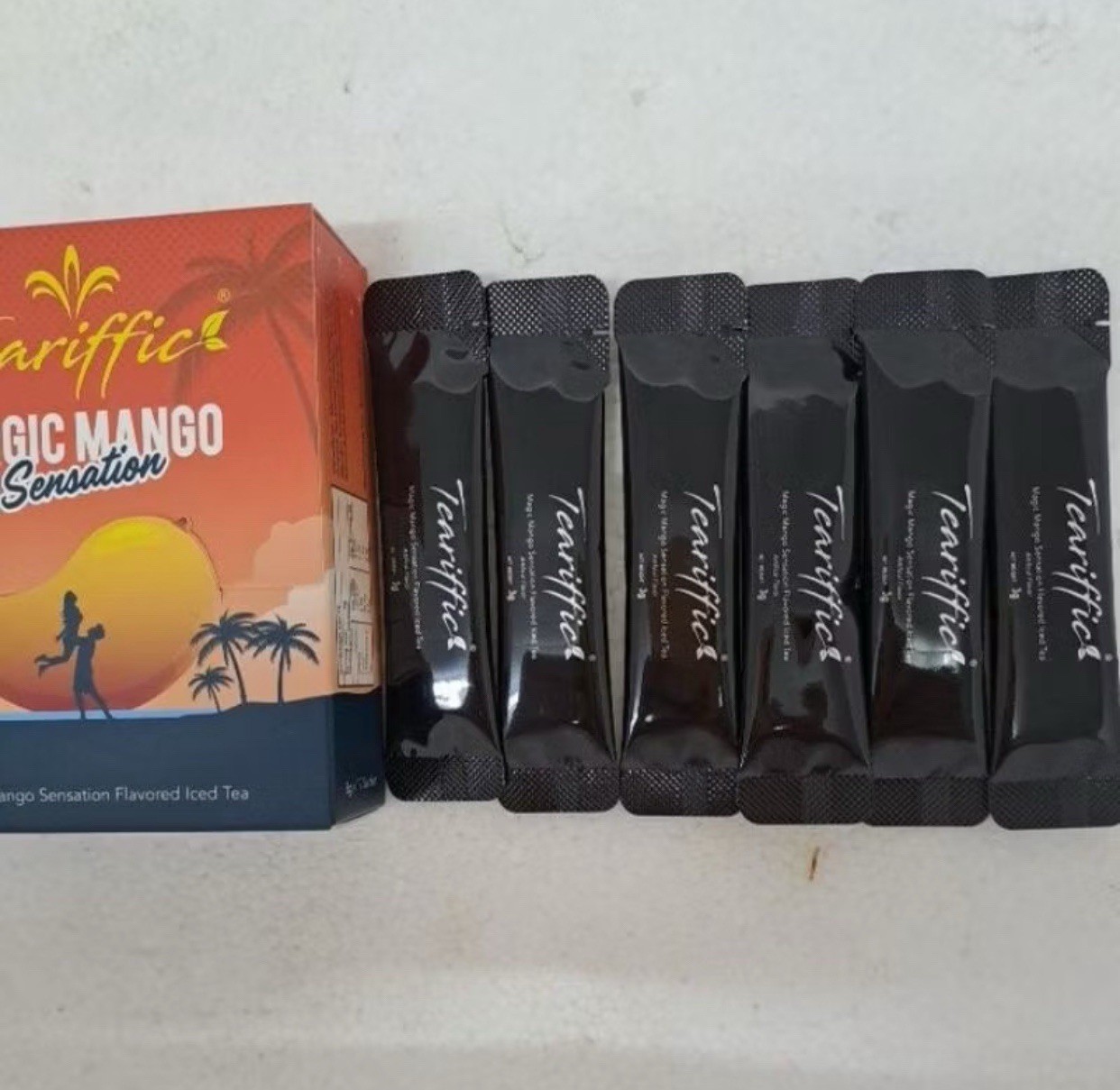 Teariffic Magic Mango Sensation Sexual Men Herb Energy Coffee 1 Box 12 Sachets