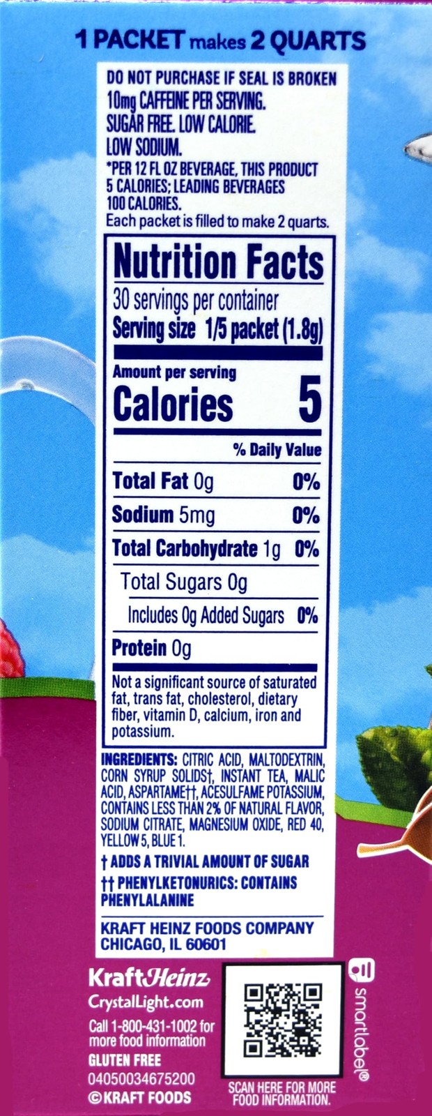 Raspberry Iced Tea, 12-Quart 1.6-Ounce Canister (Pack Of 2)