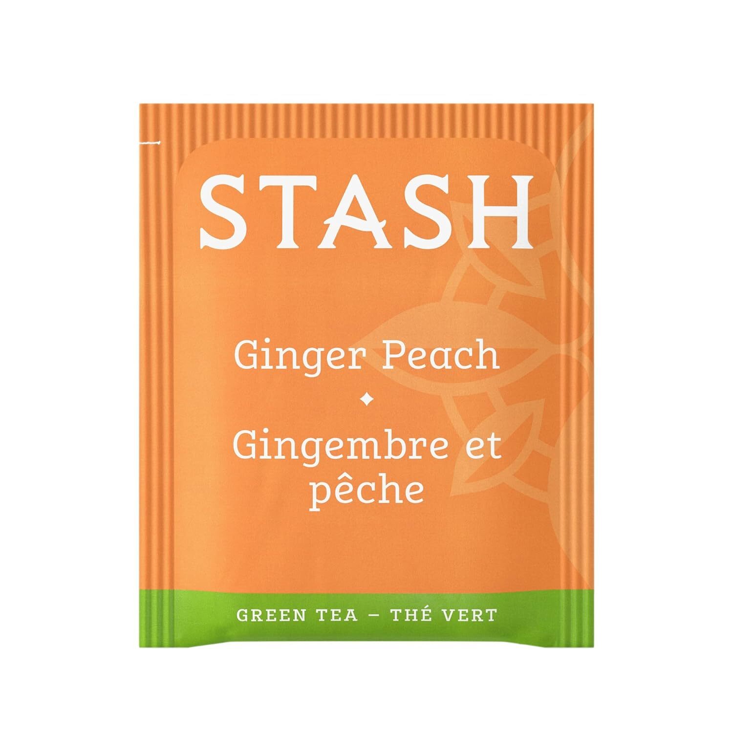 Tea Ginger Peach Green Tea & Matcha Blend, Box Of 100 Tea Bags (Packaging