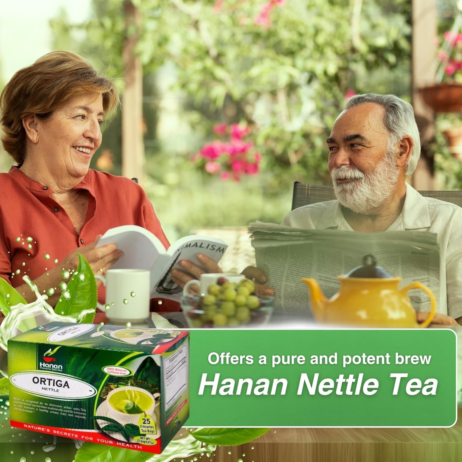 Nettle Tea – 25 Tea Bags of Stinging Nettle Leaf and Root – All-Natural Herba…