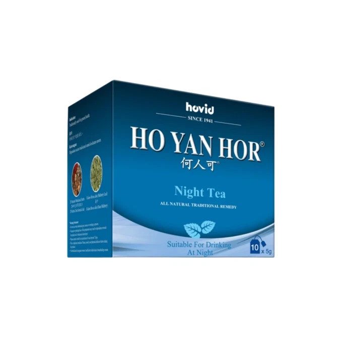 6 Boxes x Ho Yan Hor Night Herbal Tea Relief by Hovid Sleep Aid and Relaxation
