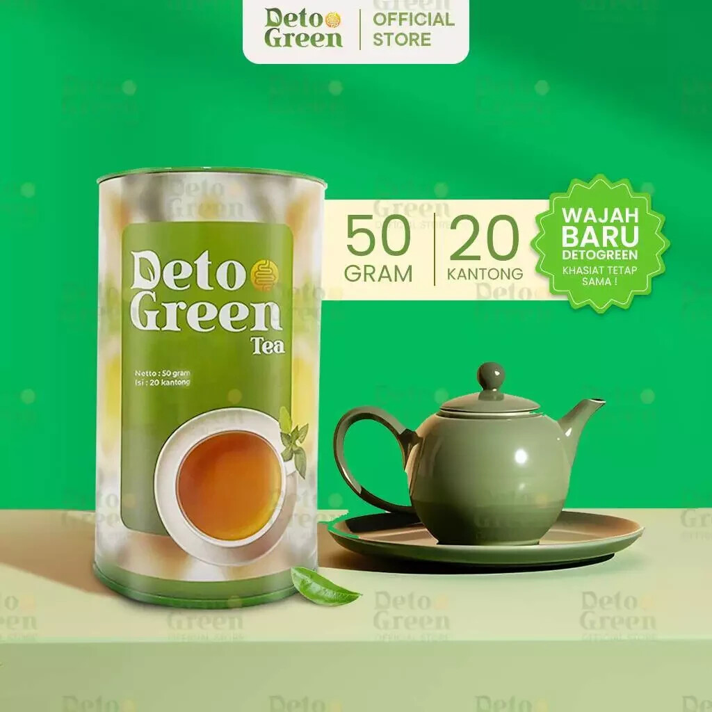 DETOGREEN Detox Tea Healthy and Organic 50 Grams 20 bags