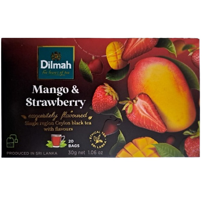 Dilmah Mango and Strawberry Flavoured Ceylon Black Tea ? 20 Tea Bags