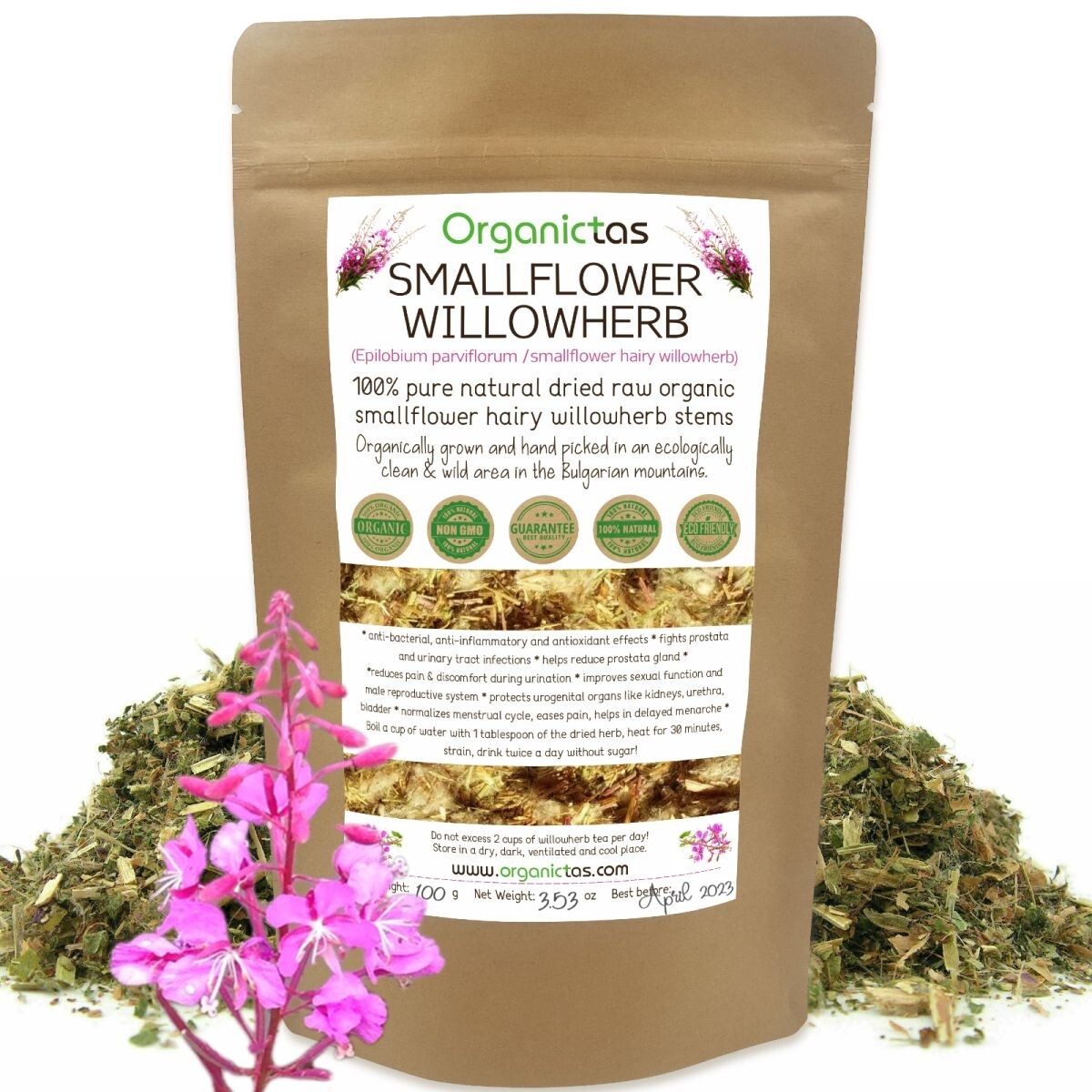 WILLOW HERB TEA ORGANIC – Willowherb Epilobium Prostata Herbal Tea 200g / 7.10oz
