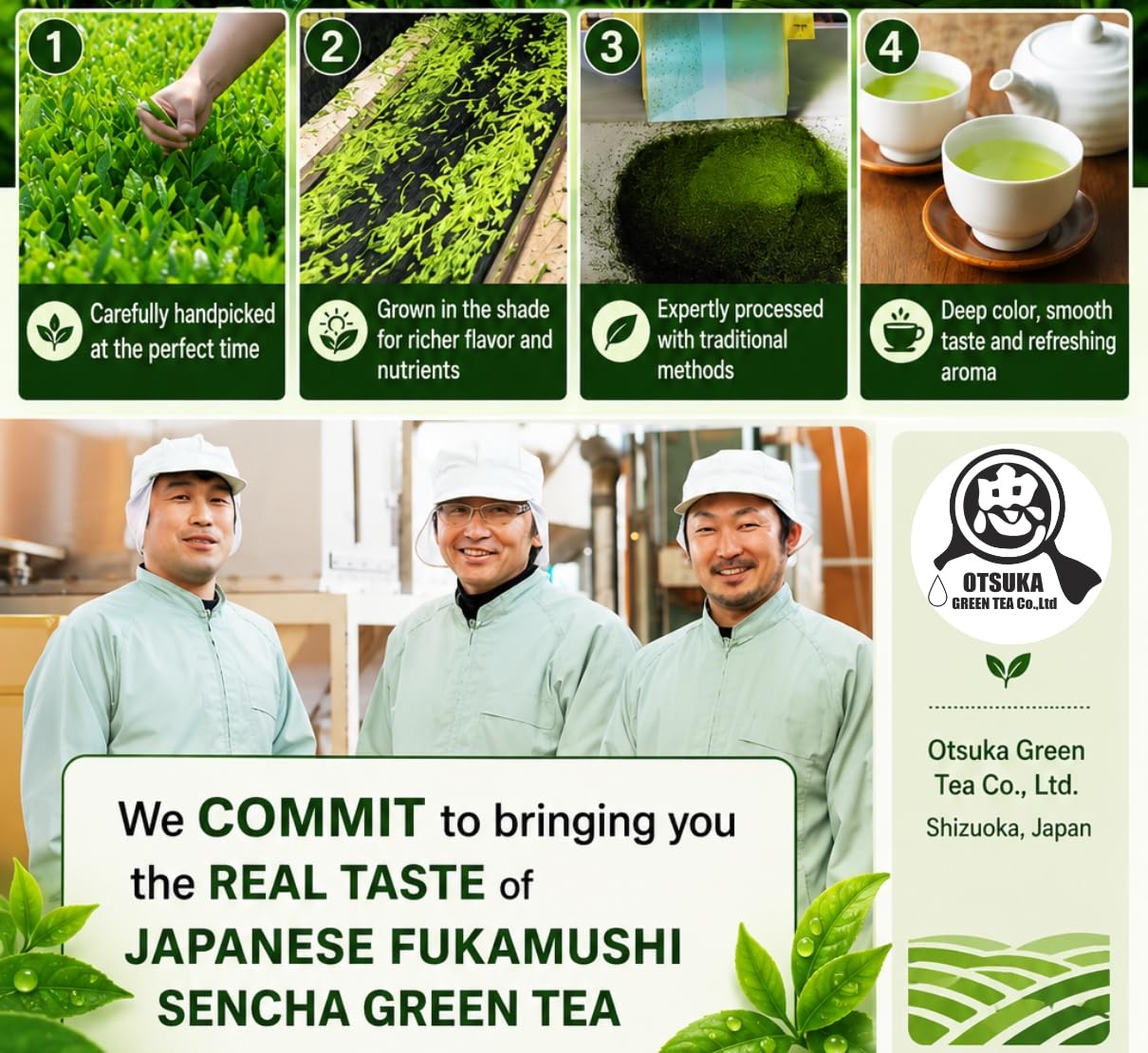 – Kakegawa Fukamushi Sencha 100g | Deep Steamed Japanese Green Tea | Grown in…