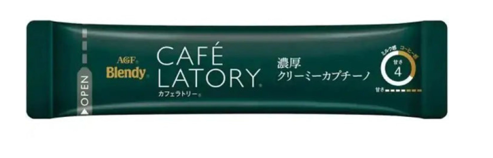 AGF Blendy Cafe Latory Rich Creamy Cappuccino Latte 7 Sticks / 81g – Japan