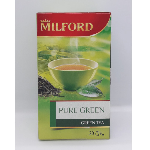 2 x Milford Pure Green Tea 20×1,75g Each Buyer Get a GIFT!No shipping to USA
