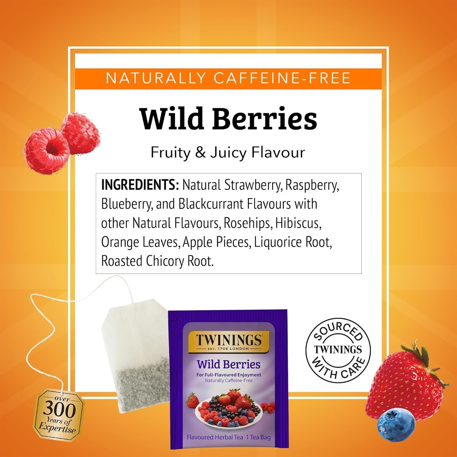 Twinings Wild Berries Herbal Tea 2 Pack (6Bx20ct Ea)…(a19.5)