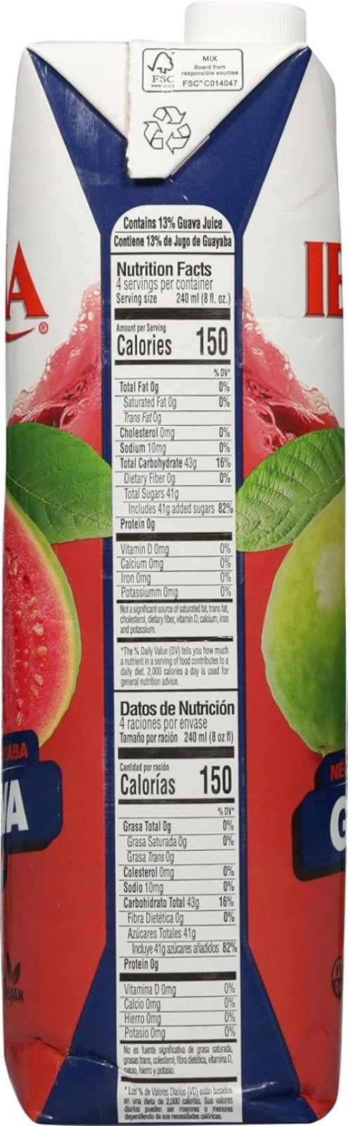 Delicious Guava Nectar, 33.8 fl oz Bottles (Pack of 3) – All-Natural & Non-GMO
