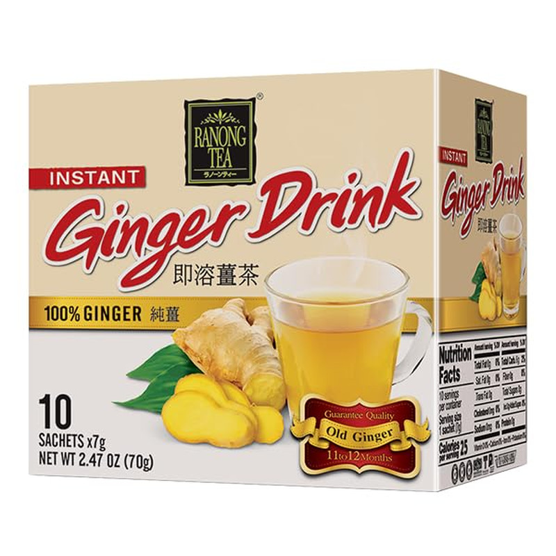 Instant Ginger Drink 100% Ginger, 3 Boxes of 10 sachets