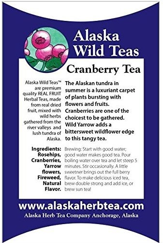 Alaska Wild Tea Blueberry 16.9oz 10 Count Natural Herbal Tea Beverage Pack