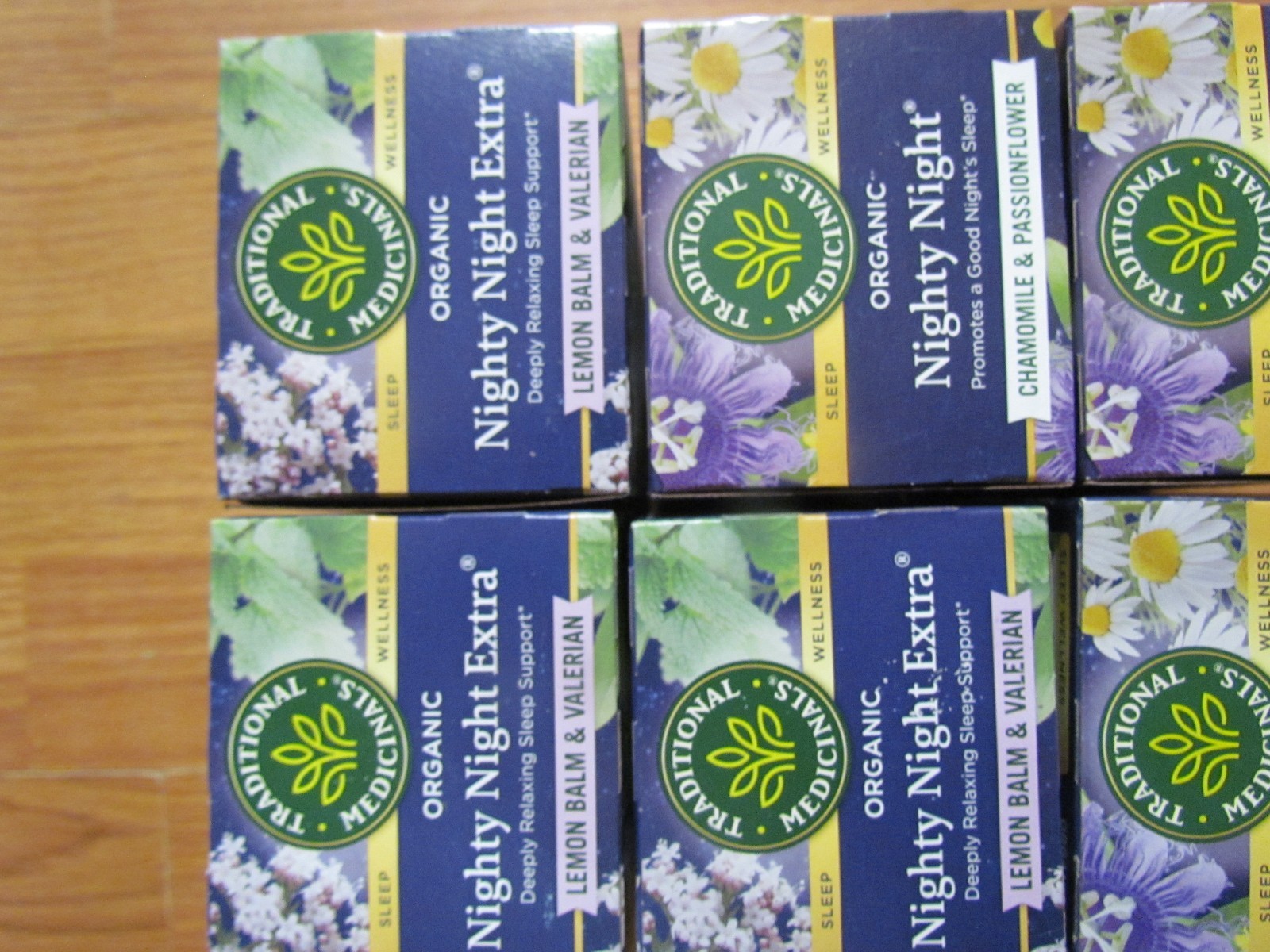 6 Traditional Medicinals Organic Nighty Night Tea Lemon Balm Valerian/Chamomille