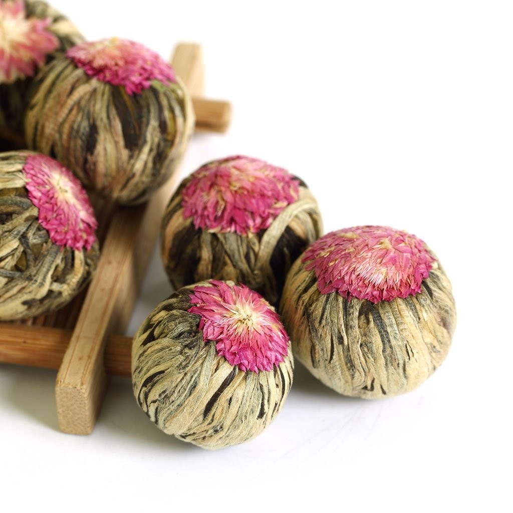 Blooming Tea Flowers – 12pcs Individually Sealed Flowering Balls – Hand-Tied …
