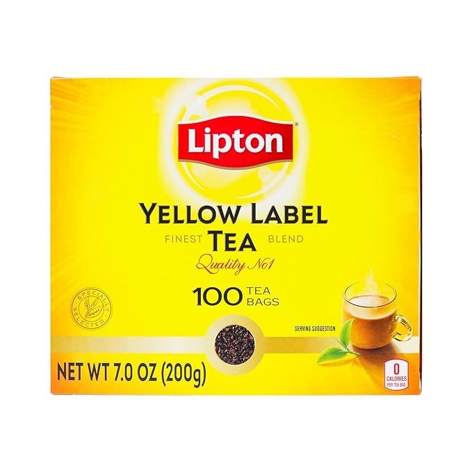 Lipton Yellow Label International Blend Lipton Tea Bags Black Tea 100 Tea bags