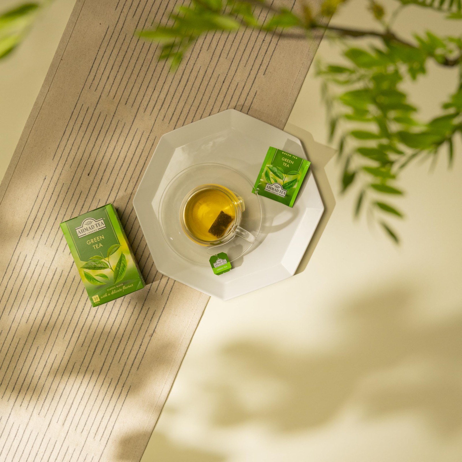 Ahmad Tea Green Tea, Green Tea Pure Teabags, 20 ct (Pack of 1)