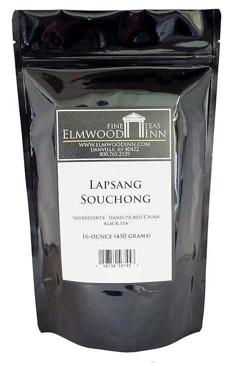 Elmwood Inn Fine Teas, Lapsang Souchong Smokey Black Tea, 16-Ounce