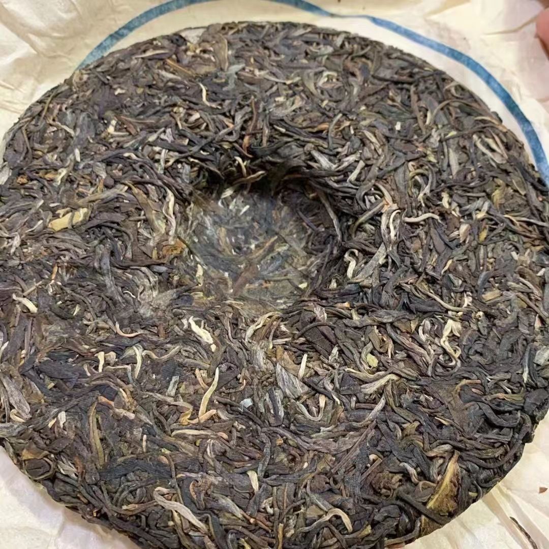 2003 Yunnan Raw Puer Tea Banzhang Qizi Pu-erh Raw Tea Cake Aged Pu Er Tea 357g